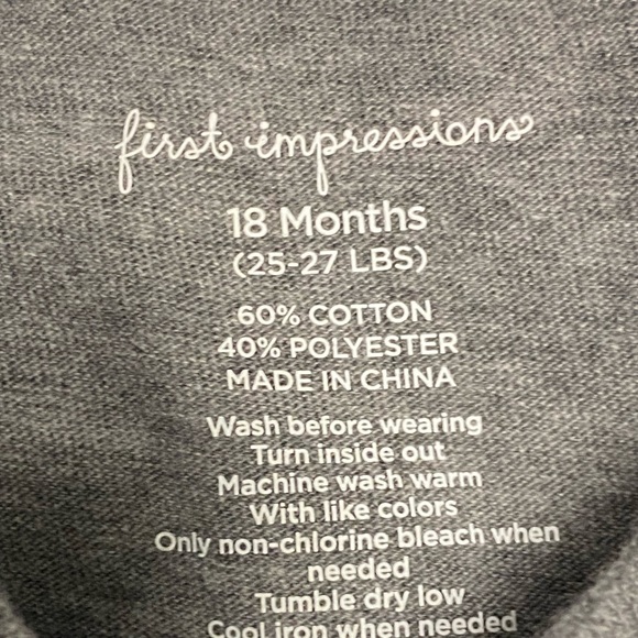 3/$25 First Impressions Bring On The Cake Cotton t-shirt - Picture 4 of 7